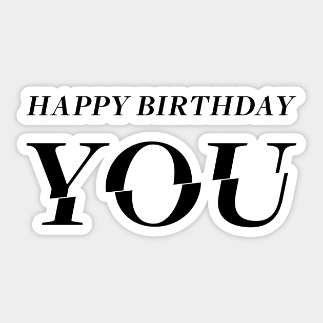 Happy Birthday YOU!!! Birthday Card Design Sticker by LTFRstudio